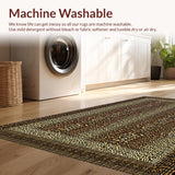 Ultra Soft Area Rug, Non Slip, Stain Resistant, Washable Area Rugs for Living Room, Bedroom, Chic Contemporary Leopard Motif(Brown)