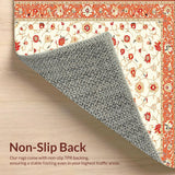 Floral Circle Area Rug(Ivory)