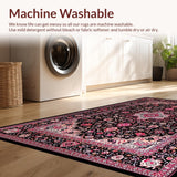 Vintage Inspired Floral Medallion(Black)