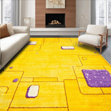 Ultra Soft Area Rug, Non Slip, Stain Resistant, Washable Area Rugs for Living Room, Bedroom, Charming Lighthearted Shaggy Accent(Yellow)