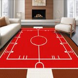 Ultra Soft Area Rug, Non Slip, Stain Resistant, Washable Area Rugs for Living Room, Bedroom, Dynamic Multi-Sport Artistic Expression(Brown)