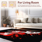 Artistic Guitar Graphic Presentation(Red)