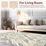 Elegant Beige Grey Interwoven Geometric Animal Inspired Floor(Beige)