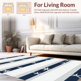 Coastal Nautical Striped Elegance(Blue)