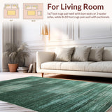 Ultra Soft Area Rug, Non Slip, Stain Resistant, Washable Area Rugs for Living Room, Bedroom, Cottage Core Tapestry(Green)