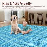 Elegant Minimalist Check Motif(Blue)