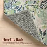 Ultra Soft Area Rug, Non Slip, Stain Resistant, Washable Area Rugs for Living Room, Bedroom, Minimalist Floral Pattern Inspiration(Gray)