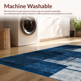 Chic Transitional Fluid Art Motif(Blue)