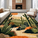 Joyful Rustic Cactus Imagery(Beige)