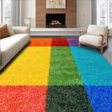Ultra Soft Area Rug, Non Slip, Stain Resistant, Washable Area Rugs for Living Room, Bedroom, Machine Washable Pastel Girls Bedroom Rug(Orange)