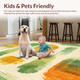 Kids Tropical Surfboard Palm Tree Area(Beige)