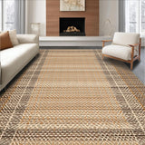 Artistic Abstract Waffle Motif(Beige)