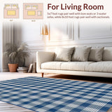 Trendy Rustic Plaid Home Decor Accent(Blue)