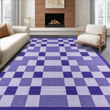 Ultra Soft Area Rug, Non Slip, Stain Resistant, Washable Area Rugs for Living Room, Bedroom, Contemporary Purple Geometric Fantasy(Purple)