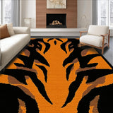 Ultra Soft Area Rug, Non Slip, Stain Resistant, Washable Area Rugs for Living Room, Bedroom, Luxe Earthy Animal Print Aesthetic(Orange)