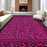 Ultra Soft Area Rug, Non Slip, Stain Resistant, Washable Area Rugs for Living Room, Bedroom, Dynamic Zebra Print Fusion(Pink)