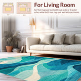 Lively Turquoise Ripple Effect(Blue)