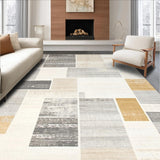Ultra Soft Area Rug, Non Slip, Stain Resistant, Washable Area Rugs for Living Room, Bedroom, Farmhouse Chic Floor with Abstract Design(Gray)