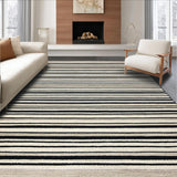Ultra Soft Area Rug, Non Slip, Stain Resistant, Washable Area Rugs for Living Room, Bedroom, Trendy Dual-Tone Patterned Charm(Beige)