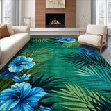 Vibrant Tropical Floral Aesthetic(Blue)