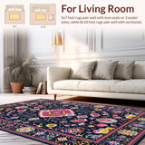 Sophisticated Oushak Inspired Aesthetic(Blue)