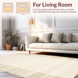 Contemporary Neutral Tasseled Shag(Beige)