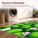 Captivating Multi Hued Flower Design(Green)