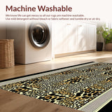 Ultra Soft Area Rug, Non Slip, Stain Resistant, Washable Area Rugs for Living Room, Bedroom, Vivid Wild Patterned Textile(Brown)