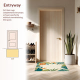 Ultra Soft Area Rug, Non Slip, Stain Resistant, Washable Area Rugs for Living Room, Bedroom, Chic Animal Print for Fun Spaces(Beige)