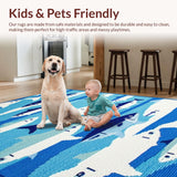 Coastal Blue Geometric Elegance(Blue)