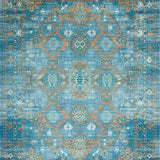 Cozy Blue Tone Trellis Design(Blue)