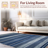 Chic Striped Coastal Elegance(Blue)