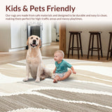Pet Friendly Coastal Vibe Abstract Beige Cream(Beige)