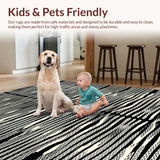 Dramatic Black and Beige Visual Flow(Black)