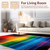 Vivid Abstract Rainbow Composition(Red)