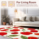 Delightful Plush Abstract(Red)