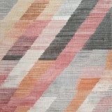 Ultra Soft Area Rug, Non Slip, Stain Resistant, Washable Area Rugs for Living Room, Bedroom, Shaggy Style Macaroon Hue Rug with Modern Chevron and Zigzag Prints(Beige)