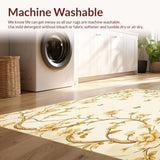 Artistic Beige Ivory Oval with Stylized Floral and Vine Motif(Beige)