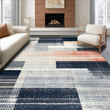 Ultra Soft Area Rug, Non Slip, Stain Resistant, Washable Area Rugs for Living Room, Bedroom, Modern Charcoal and Pearl Striped Rug(Gray)