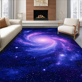 Ultra Soft Area Rug, Non Slip, Stain Resistant, Washable Area Rugs for Living Room, Bedroom, Charming Space Odyssey Imagery(Purple)