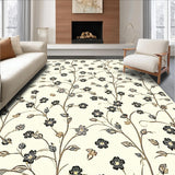 Modern Area for Living Stylish Black & Beige Reversible Design(Beige)