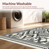 Modern Black and Ivory Geometric(Black)