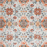 Ultra Soft Area Rug, Non Slip, Stain Resistant, Washable Area Rugs for Living Room, Bedroom, Chic Vintage Floral Motif(White)