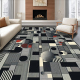 Ultra Soft Area Rug, Non Slip, Stain Resistant, Washable Area Rugs for Living Room, Bedroom, Artistic Black and White Zebra Theme(Gray)