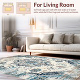 Contemporary Distressed Symmetrical(Beige)