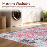 Charming Vintage Floral Print(Pink)