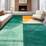 Ultra Soft Area Rug, Non Slip, Stain Resistant, Washable Area Rugs for Living Room, Bedroom, Abstract Gradient Floor Rug(Green)