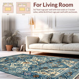 Contemporary Floral Tiled Design(Blue)