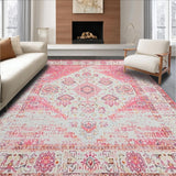 Chic Distressed Botanical Motif(Pink)