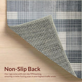 Ultra Soft Area Rug, Non Slip, Stain Resistant, Washable Area Rugs for Living Room, Bedroom, Modern Artistic Tiled Pattern(Gray)